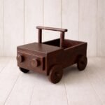 wooden wheel cart